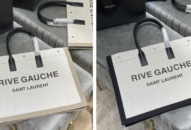 Saint Laurent Rive Gauche Printed Canvas Linen Tote Review